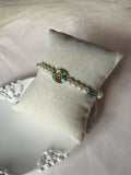 Aqua Bloom Pearl Bracelet
