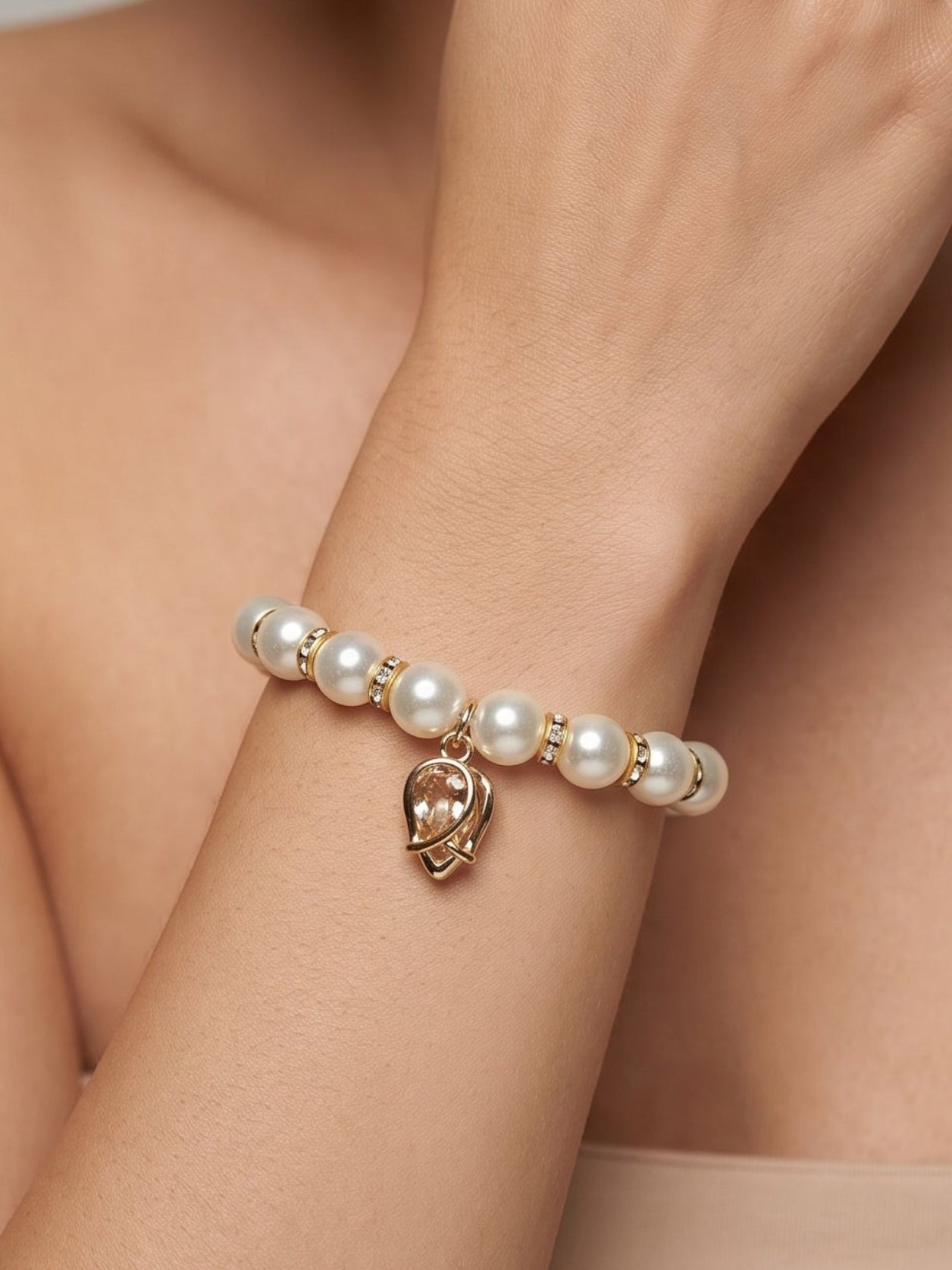 Classic Pearl Drop Bracelet