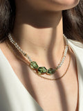 Emerald Pearl Necklace