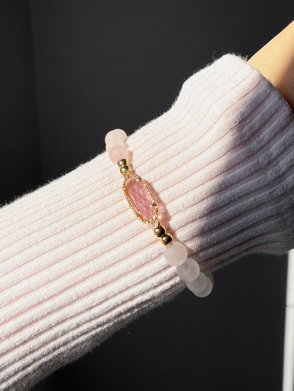 Rose Quartz Whisper Bracelet