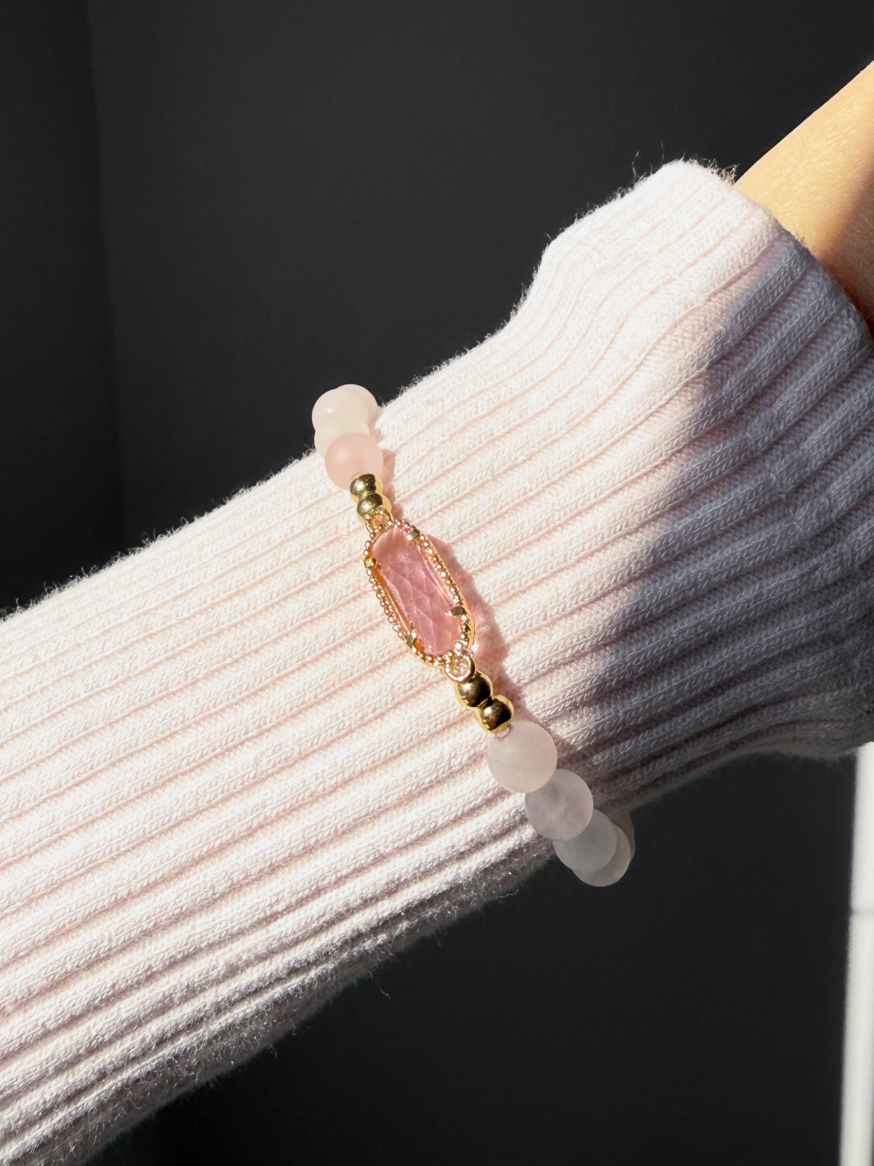 Rose Quartz Whisper Bracelet