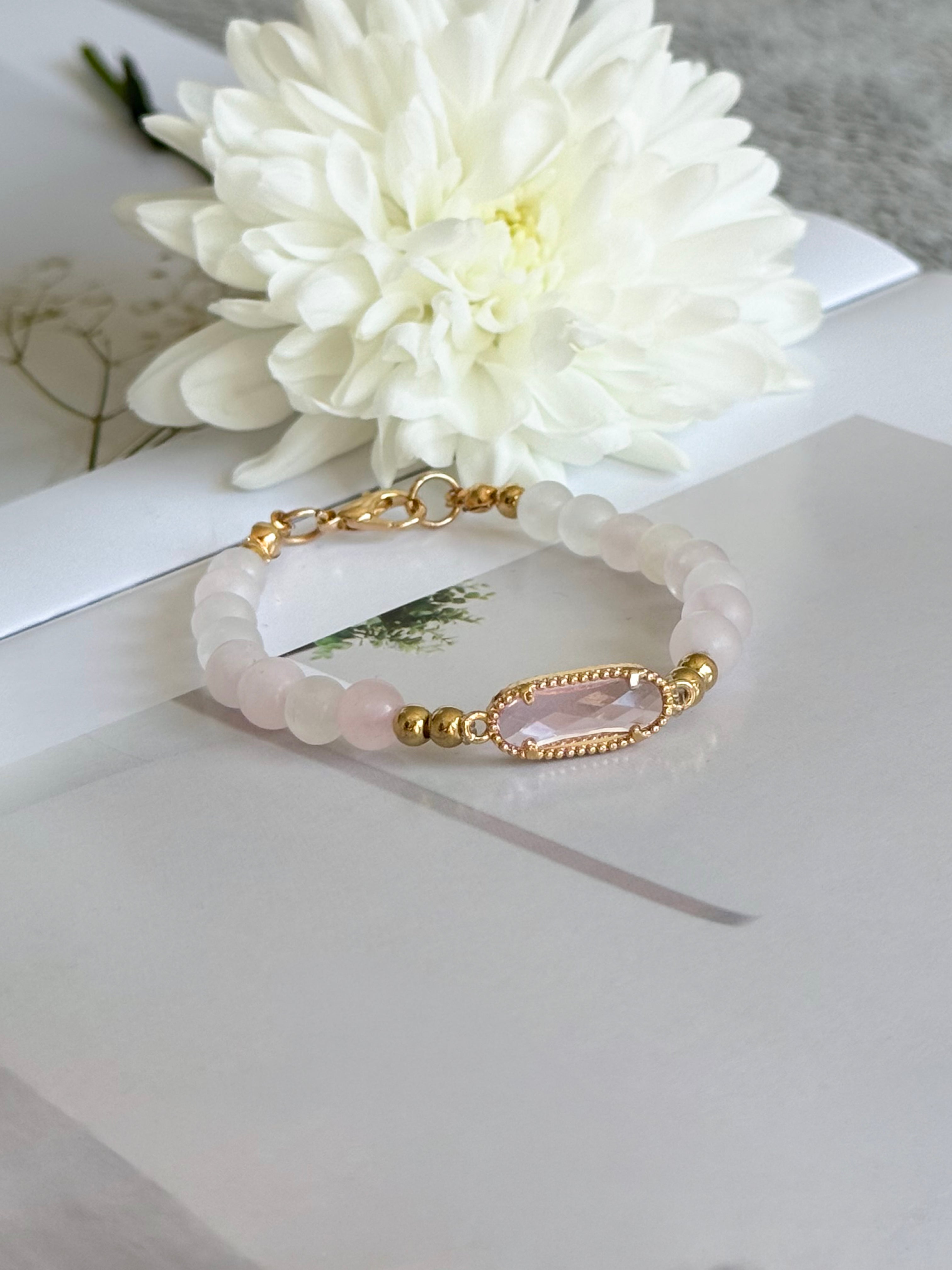 Rose Quartz Whisper Bracelet