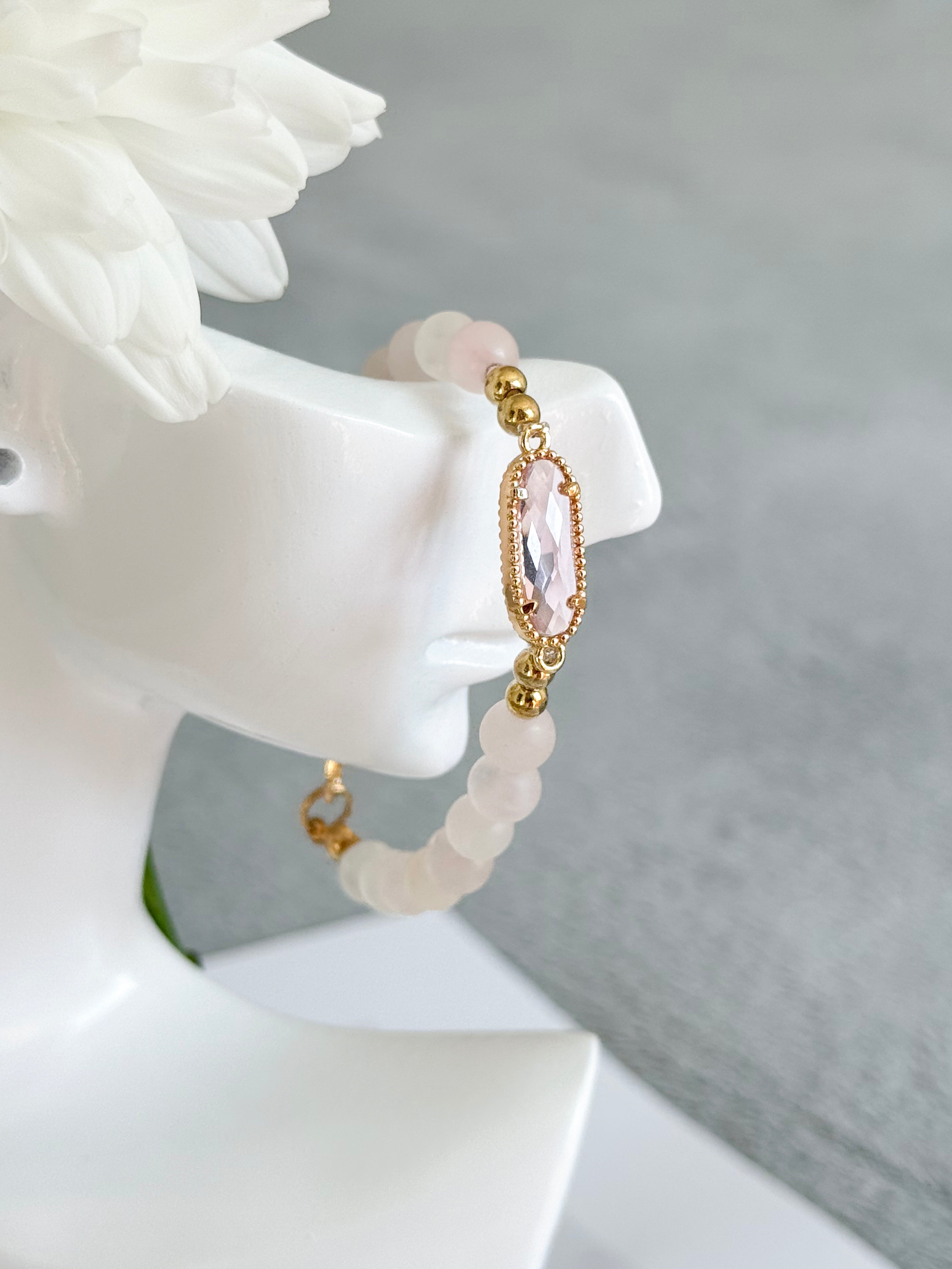 Rose Quartz Whisper Bracelet
