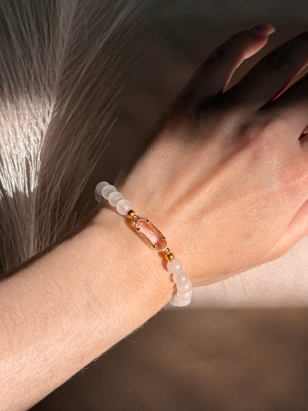 Rose Quartz Whisper Bracelet