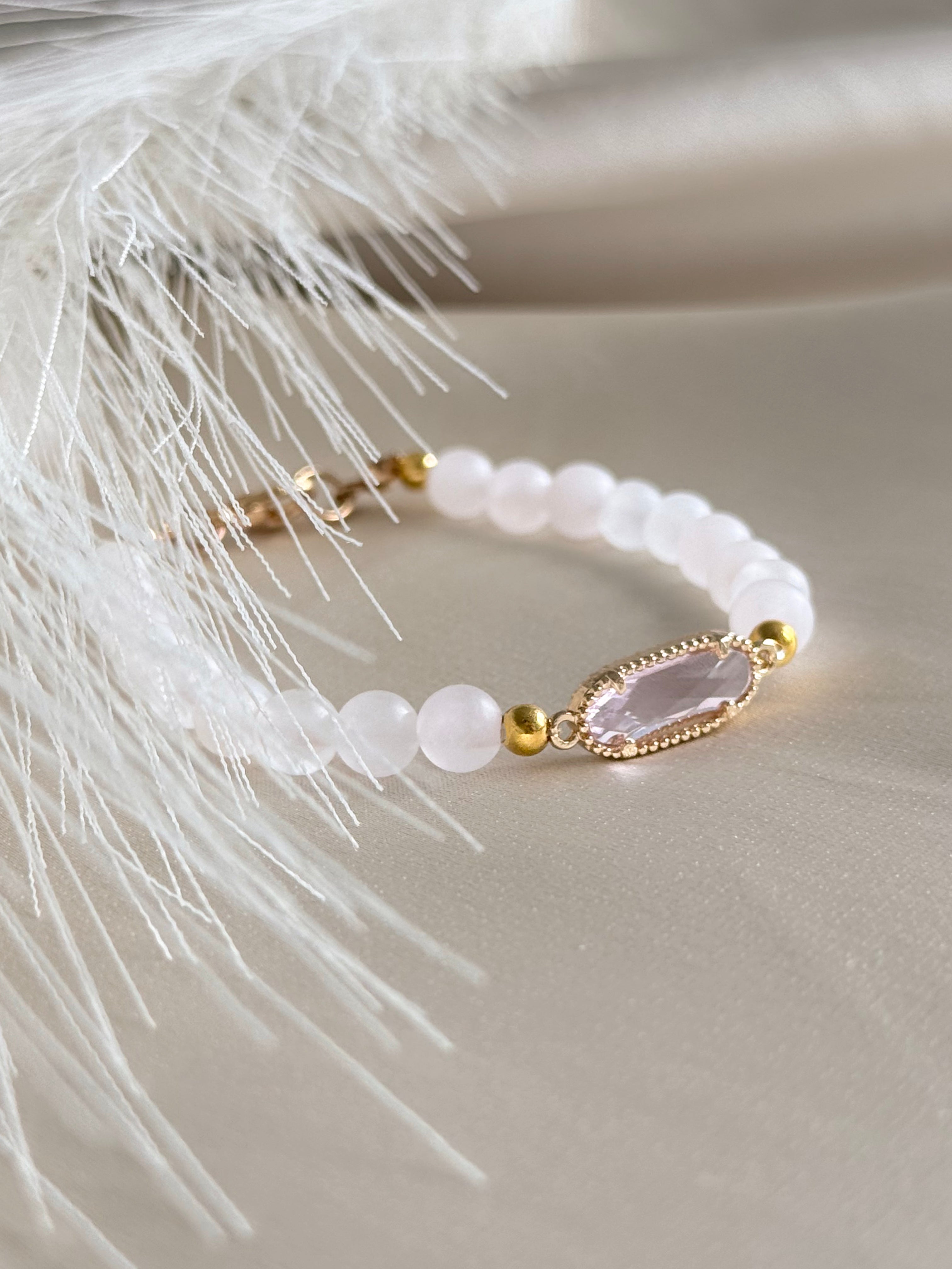 Rose Quartz Whisper Bracelet