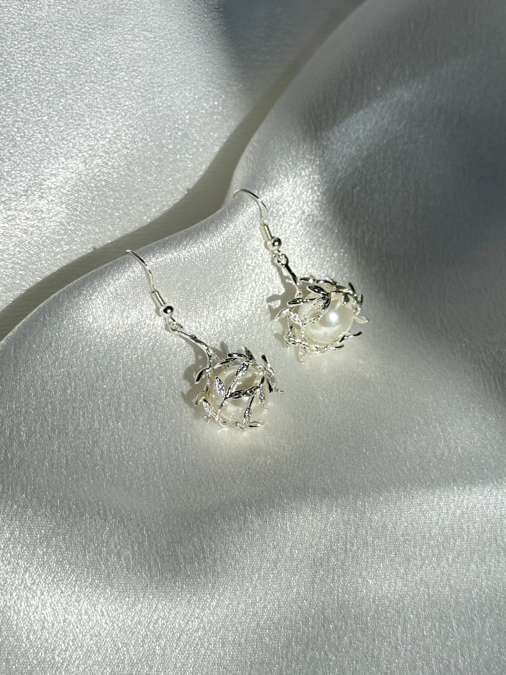 Silver Blossom Earrings