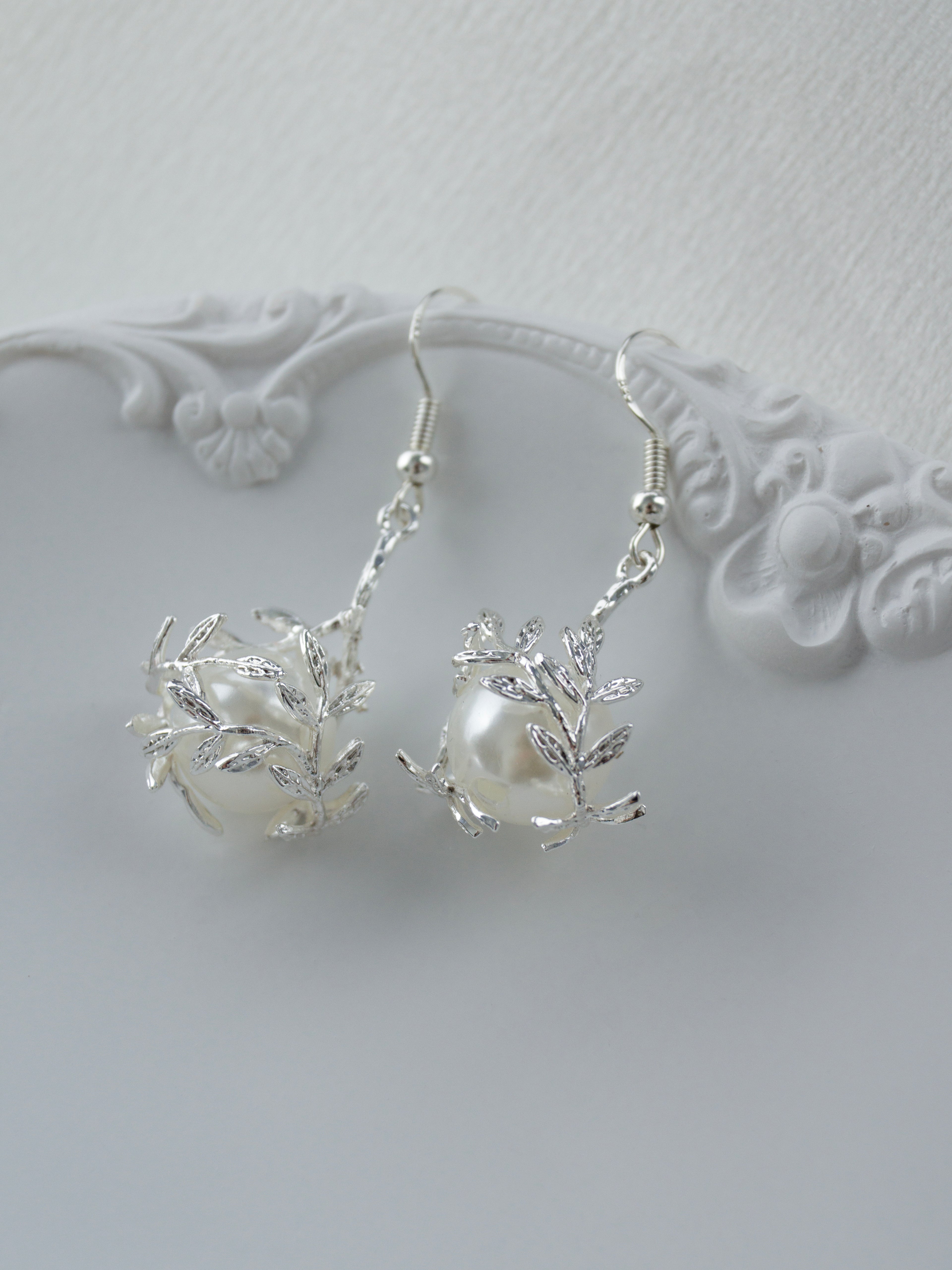 Silver Blossom Earrings