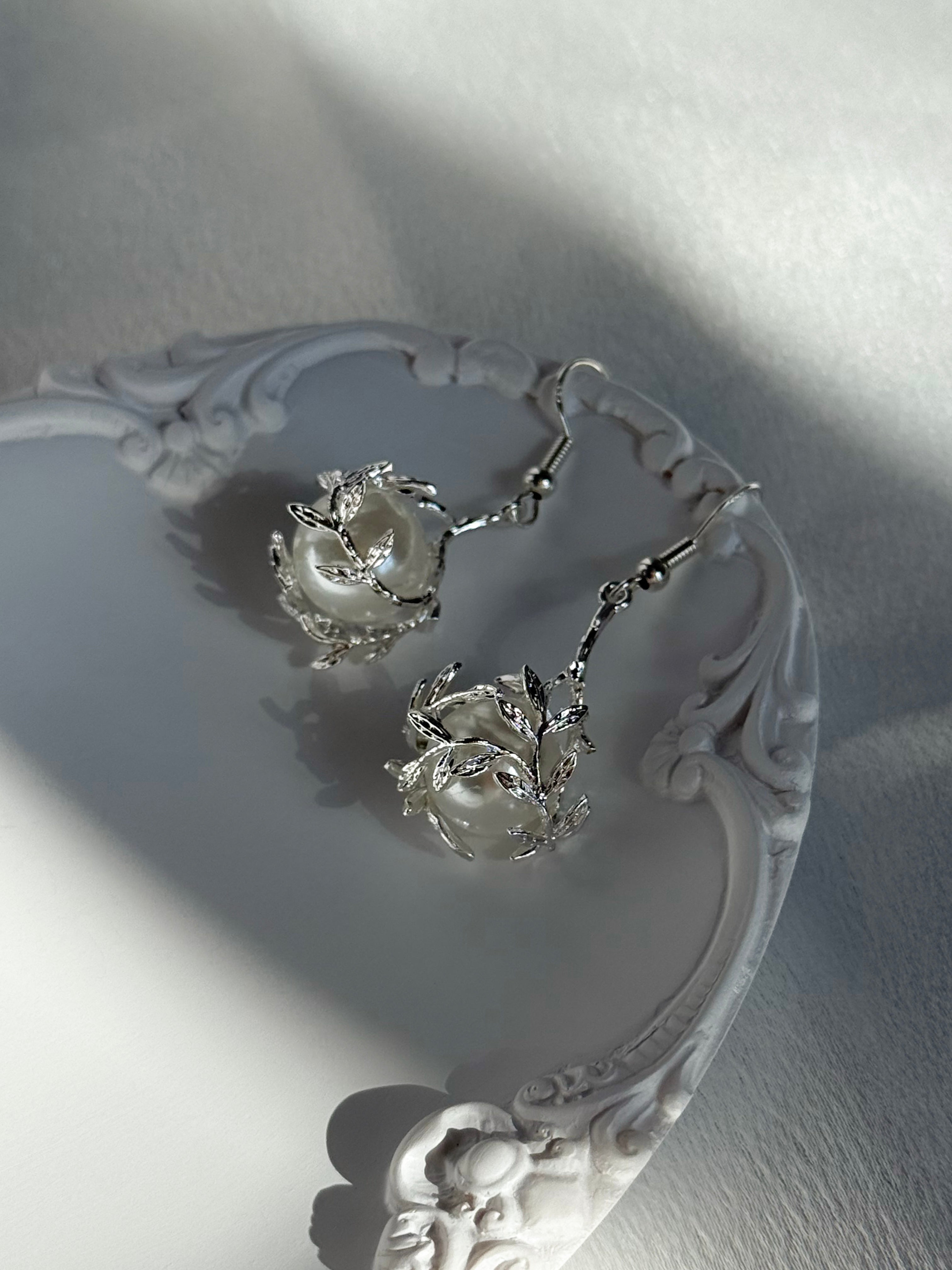 Silver Blossom Earrings
